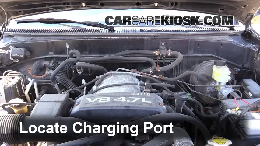 2002 Toyota Sequoia SR5 4.7L V8 Air Conditioner Recharge Freon